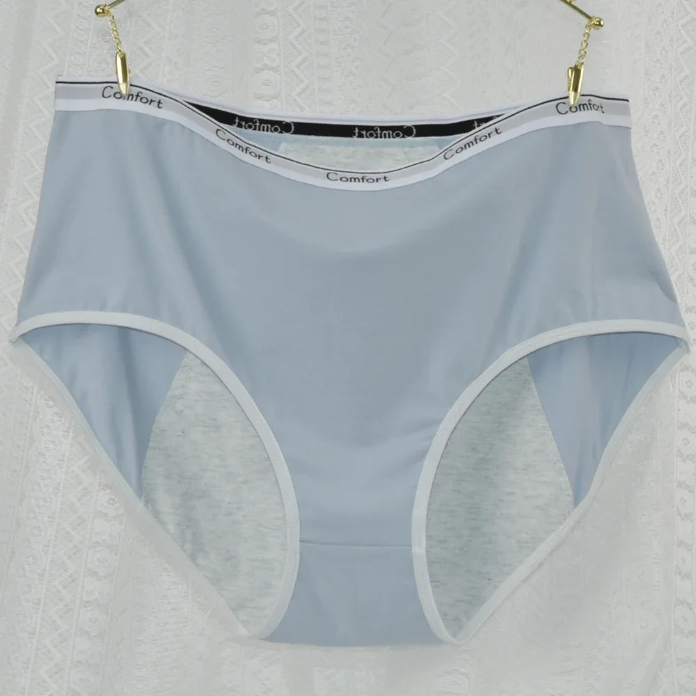 ‌1pc Women's Maternity Menstrual Panties Anti-Side Leakage High Waist Cotton Physiological Period Underwear for Ladies‌ 40-100kg