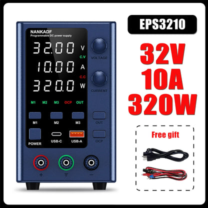 NANKADF DC laboratory power supply 30V 10A bench power supply encoder regulates voltage and current Dual input voltage 220V/110V