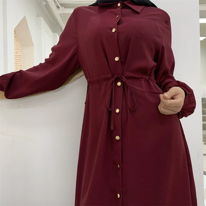 Ramadan Eid Red Abaya Damen Dubai Islamic Women Muslim Modest Dresses Kebaya Kaftan Robe Musulmanes Femme Vestidos Para Mujer.