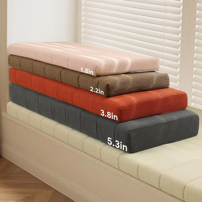 Benutzerdefinierte Teddy Samt Erkerfenster Sitz lange Bank Kissen Sitzpolster lange Matratze Polsterung Stuhl Sitzpolster dekorative Pads Schaukeln