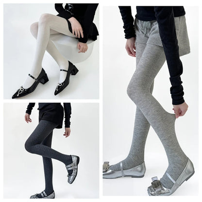 30% Wool Women Pantyhose Autumn Winter Comfortable Tights Girls Basic Bottom Leggings Long Stockings Black White Brown Grey