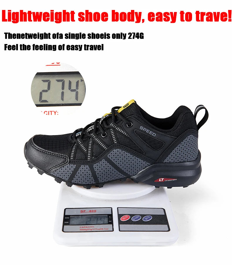 Men's Hiking Sports Shoes Waterproof And Wear-Resistant Hiking Training Shoes Outdoor Woodland Non-Slip Tactical Training Shoes.