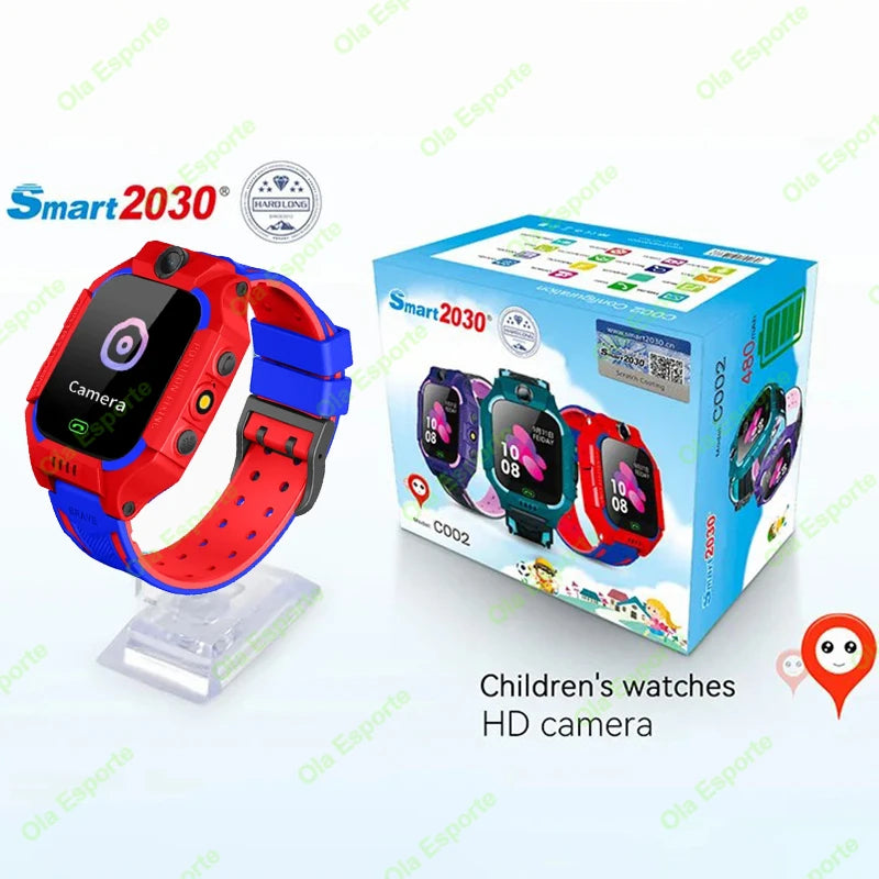 New Kids Smartwatch GPS Location Tracker SOS 2G Sim Call Child Smart Watch Camera IP67 Waterproof Watch Gift For IOS Android New