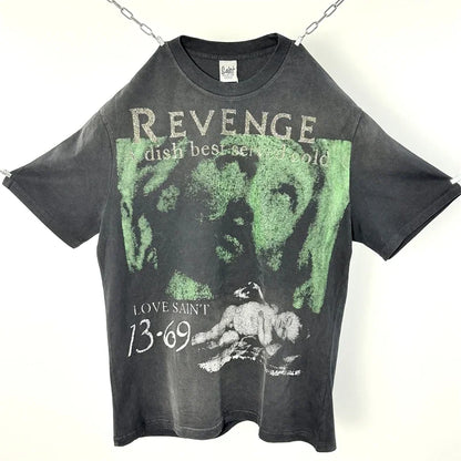 SAINT Vintage NIN Nine-inch Nail T-Shirts Best Quality Vintage Washed T Shirt Tee Tops