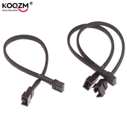 PWM Fan Splitter 4pin Adapter Cable 1 To 1 2 3 4 Computer CPU Fan Splitter PC Fan Extension Power Cable Fan Cooling Y Splitter.