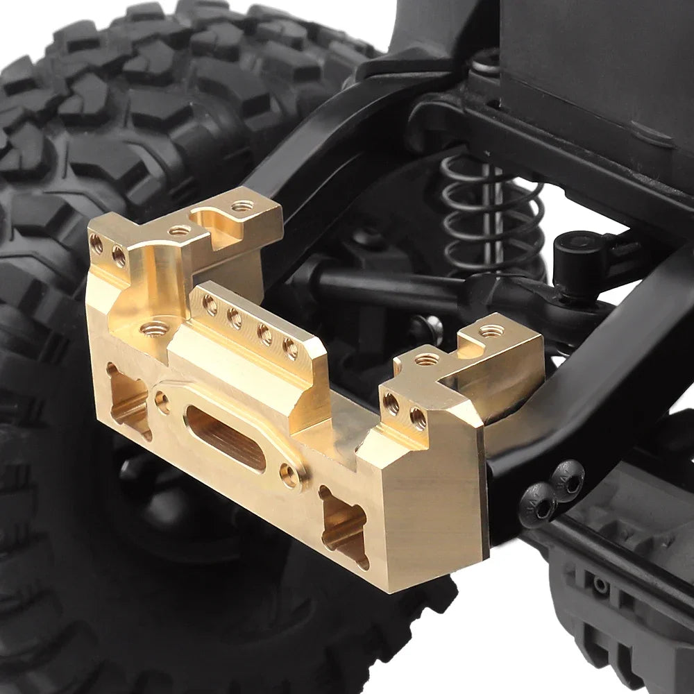INJORA Heavy Brass Counterweight Portal Drive Housing Bumper Holder Axle Mount for RC Crawler TRX4 TRX-4 TRX6 Upgrade Parts.