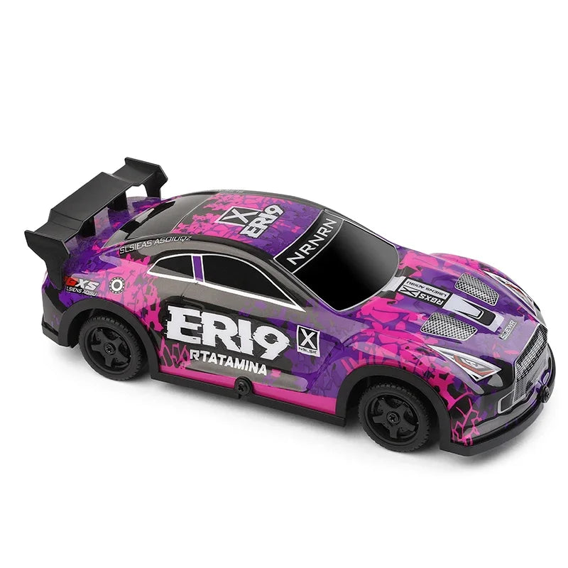 2025 Newest WLtoys  22206 1/22 With Led Lights 2.4G 4WD 15Km/H Metal Chassis Electric High Speed Off-Road Drift RC Cars.