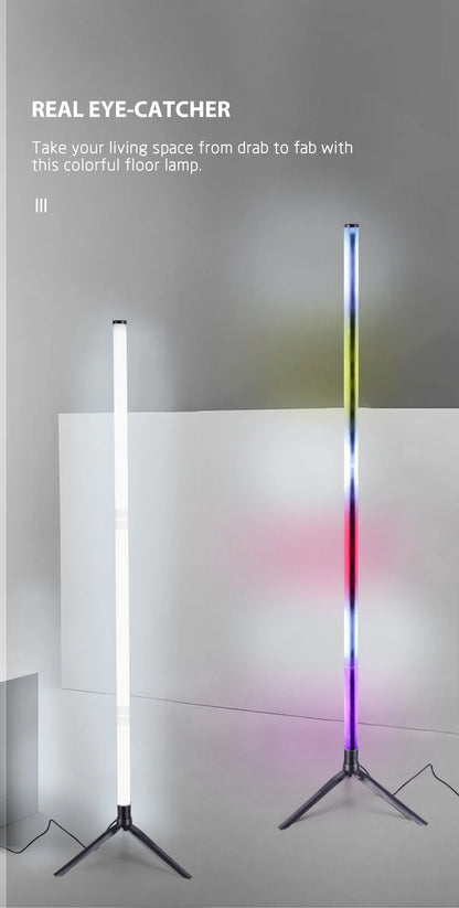 1PC RGB Stehleuchte RGB Ecke Stehleuchte Schlafzimmer Umgebungsbeleuchtung Skandinavischen Stil Farbwechsel Dimmbare Weiche Beleuchtung.