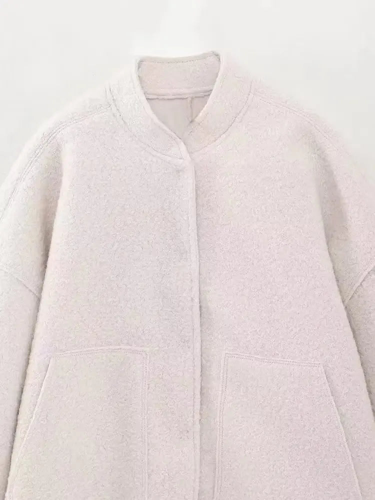 TRAFZR Damenjacken Frühling 2023, elegantes Fleece, Vintage, neue Oberbekleidung, Langarm, Harajuku, Y2k, Streetwear, Bomberjacken