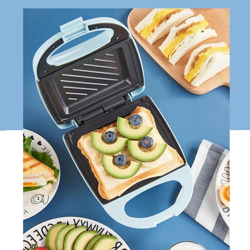 Multifunction Sandwich Maker Fast Heating Toaster Home Breakfast Making Machine Kitchen Electric Baking Pan Roast Meat Omelette.