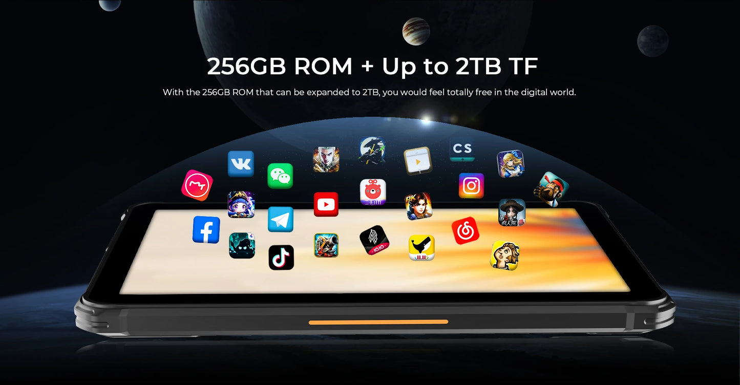 Rugged Tablets HOTWAV R7 12GB(6+6) 256GB 10.1'' 16MP+16MP Android 13.0 15600mAh large battery 20W Dual SIM 4G GPS.