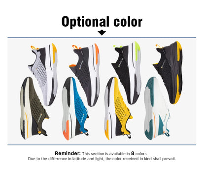 Baasploa Men's Running Shoes New Fashion Lightweight Mesh Breathable Walking Shoes Male Outdoor Casual Lace-Up Sports Shoes.