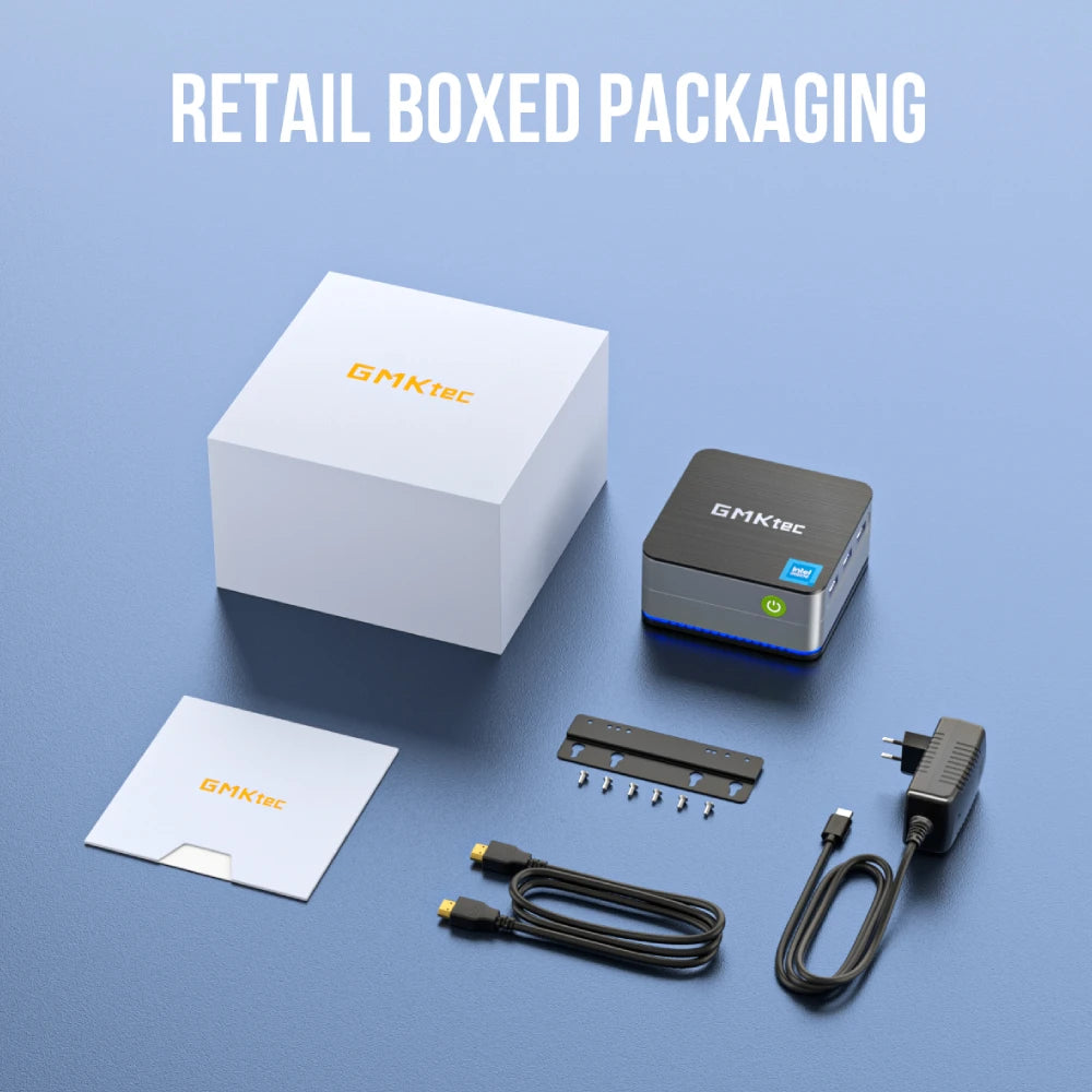 GMKtec G2 Mini PC Windows 11 Pro Intel 12th Gen Alder Lake N100 Mini PC DDR5 12GB RAM 512GB ROM WiFi 6 BT5.2 Desktop Computer.