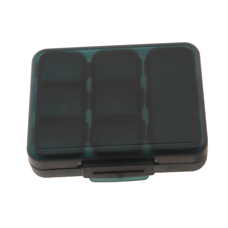 Weekly 6/7/8/10/21 Grids Pill Box Medicine Organizer Black Plastic Storage Box Container Portable Pill Case