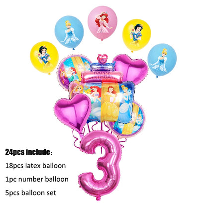 Disney Prinzessin Geburtstag Party Dekorationen Mädchen Kind Deco Disney Prinzessin Geburtstag Teller Servietten Tassen Geschirr Liefert Setup