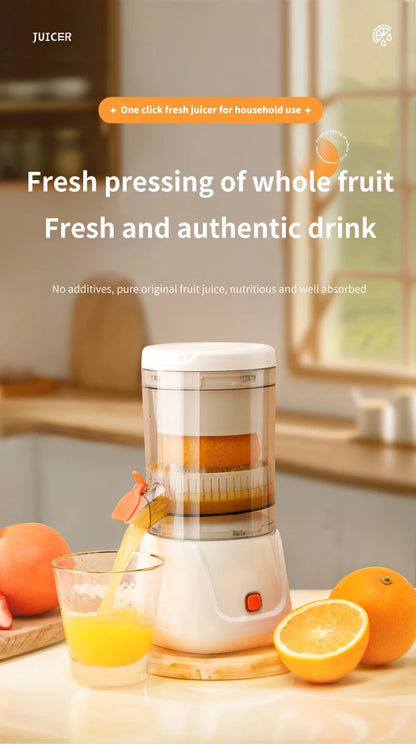 USB Charging Portable Electric Juicer 7.4V Orange Lemon Fruit Blender Household Juice Squeezer Mixer Citrus Juicer for Travel.