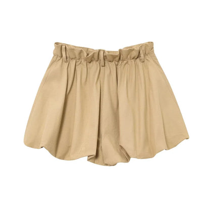 ETJ's Spring 2025 new women's ZW series, elegant and romantic style, high-waisted casual shorts with a ball cut.