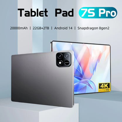 New Original Pad 7S Pro Tablet Android 14 22GB 2TB Snapdragon 8 Gen 2 Global Version Tablet 5G Dual SIM Google Play Tablets PC.