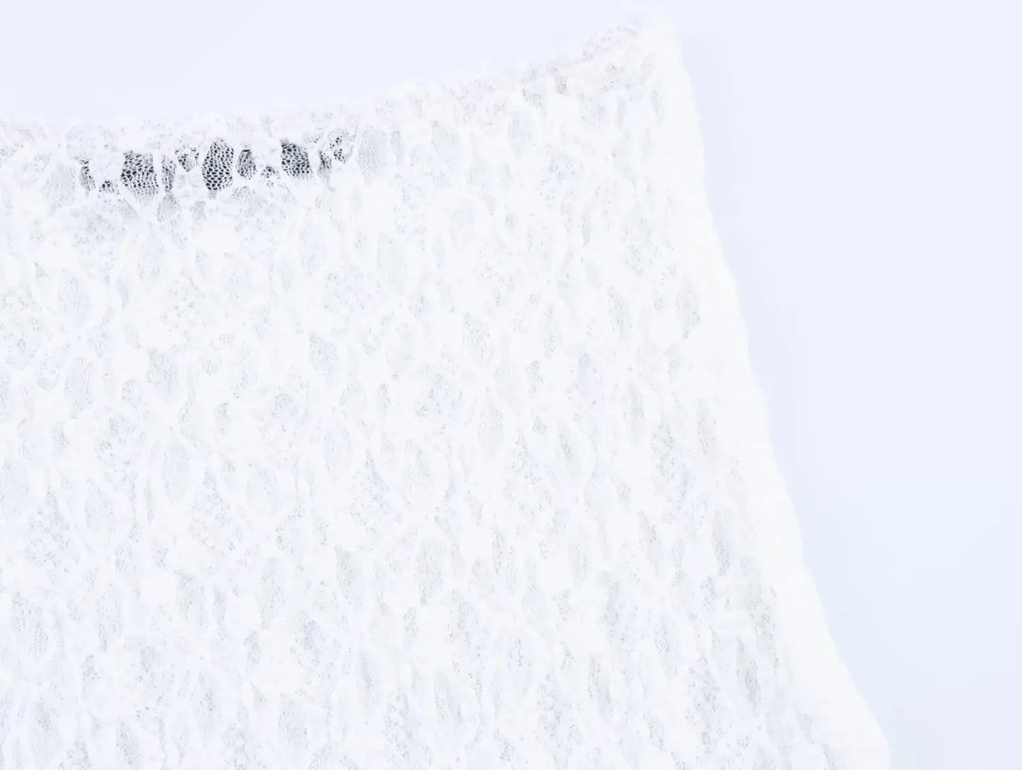 Tossy Fashion Summer Lace Long Skirt Women See-Through Slim High Waist Hollow Out Patchwork Elegant Commute Female Maxi Skirt.