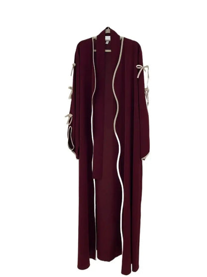 Ramadan Eid Open Butterfly Bow Kimono Abaya Damen Dubai Luxury Islam Muslim Modest Dress Women Kebaya Kaftan Robe Femme Musulman