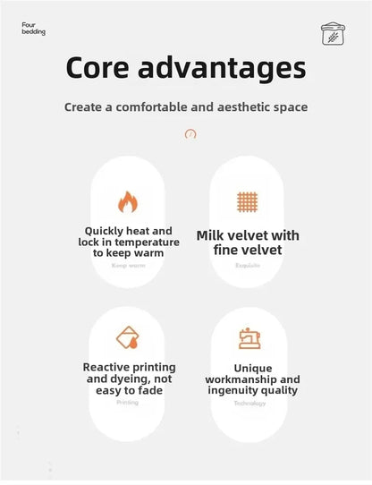 Winter Quilt Blanket Double Sided Velvet Lamb Cashmere Double Bed Quilts King Queen Full Size Bed Duvet Thicken Comforter Core.