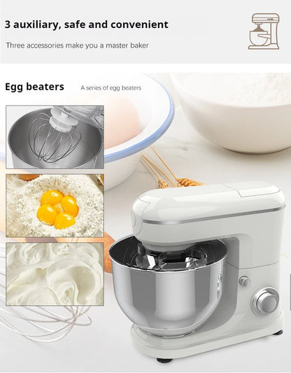 10L Chef machine and noodle machine, stainless steel bowl, high-power egg beater, noodle mixer, egg beater.