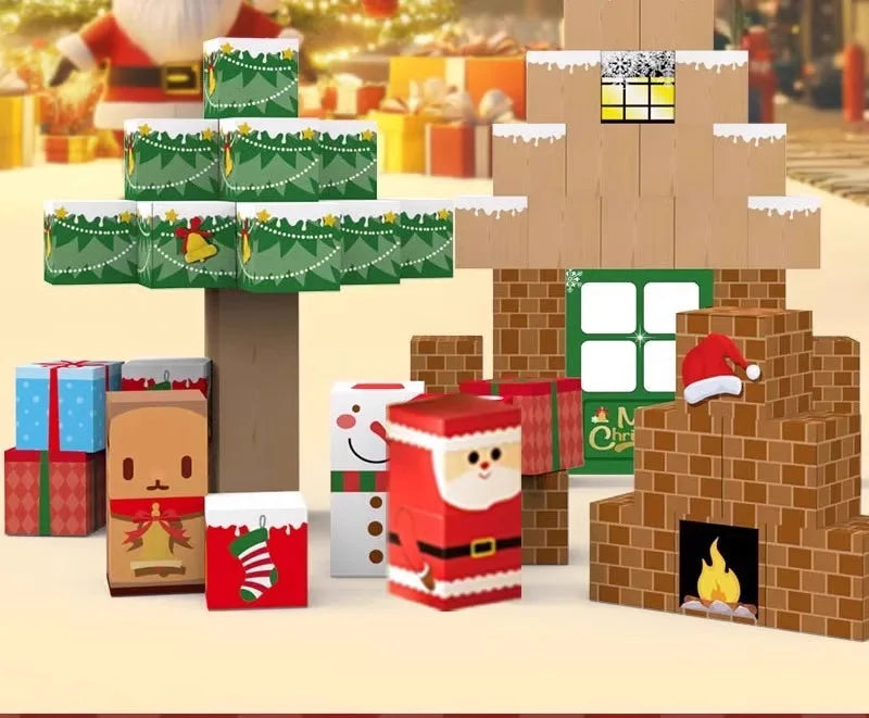 Christmas Gift Magnetic Building Blocks  STEM Educational Toys for KidsStem Montessori Stacking Cubes Construction Set.