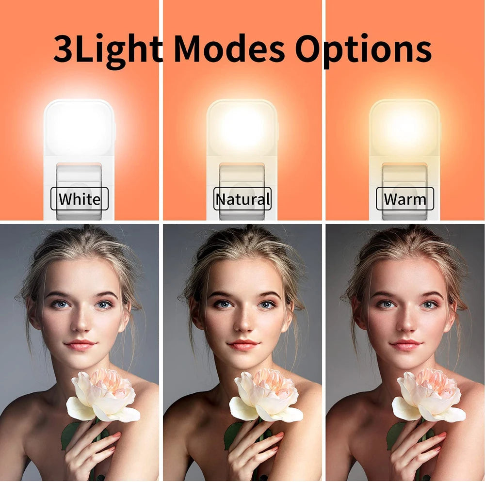 Wireless Bluetooth Selfie Stick Foldable Portable Tripod with Fill Light Shutter Remote Control for Android iPhone Smartphone.