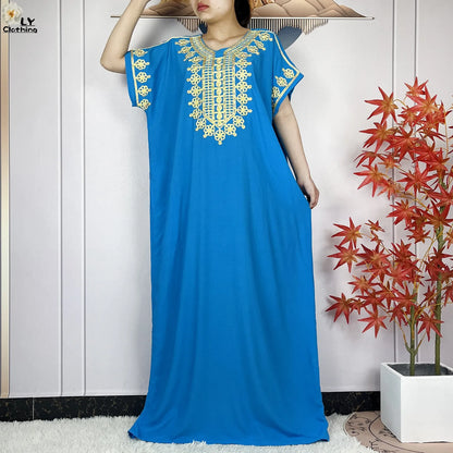 Neue Sommer-Kaftan-Abaya 2023, afrikanische Kleider für Frauen, traditionelle Kleidung, Islam-Gebetskleidung, Türkei, muslimische lose Robe, Ramadan