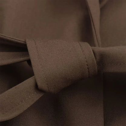 Spring and Summer New Product Women's Wear with Belt Straight Sleeve Casual Suit Coat Waist and Pants Set.