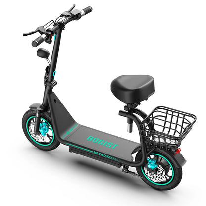 Bogist-M5 Pro Electric Scooter with Storage Basket, Inflatable Wheels, Front Shock Absorber, 500W, 48V, 15Ah, 12 Inch, New Upgra.