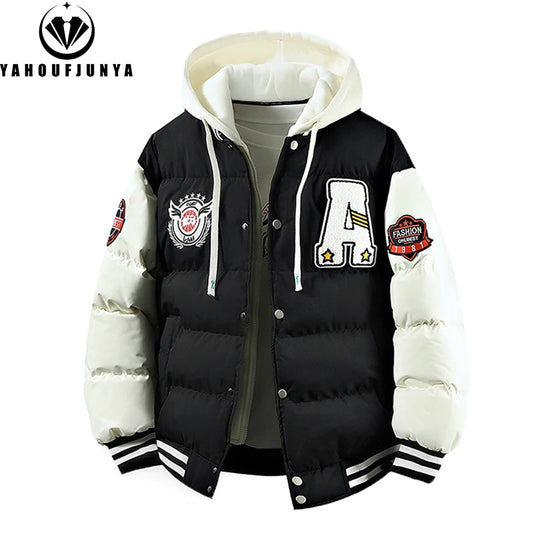 2025 New Winter Men Outdoor Windbreak Warm Travel Jacket Men Autumn Hooded Casual Fashion Sport Brand Loose Jacket Male Coat Top.