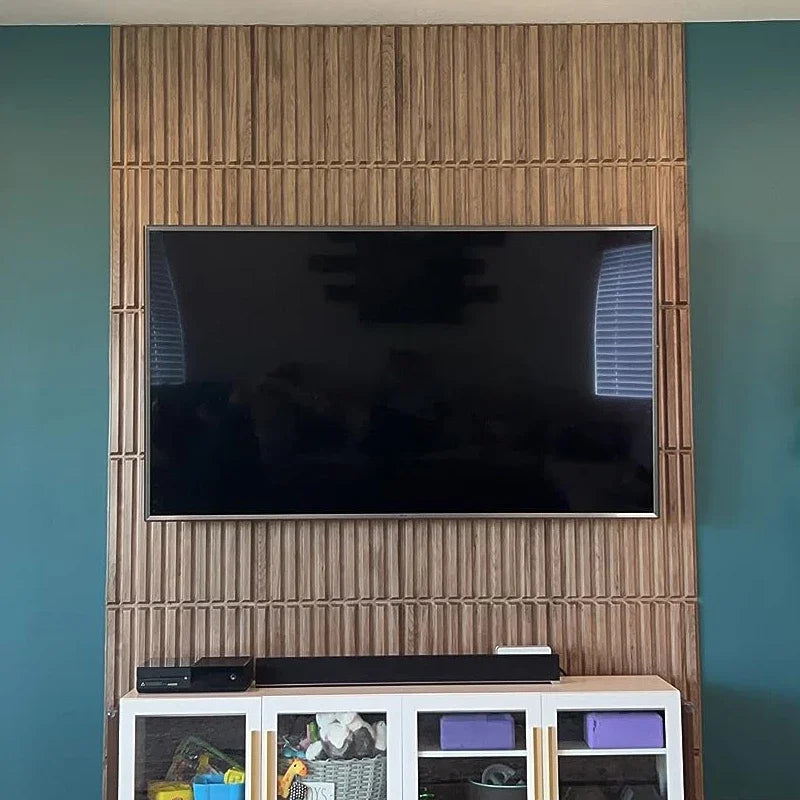 12pcs 50cmx50cm Wood grain 3D Stereo Wall Panel Diamond design tile wall sticker living room mold Bathroom waterproof wall paper