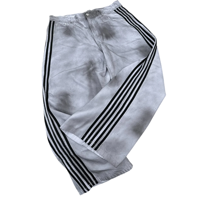 Y2K Baggy Jeans high quality Embroidered Striped Harajuku Sweatpants men women Hip Hop streetwear Casual wide leg Denim Pants.