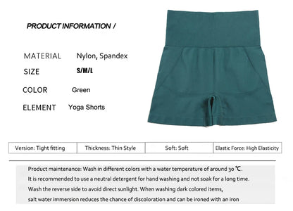 WAREBALL Sports Shorts For Women Cycling Jogging Fitness High Waist Booty Push Up Gym Shorts Female Tight Leggings Yoga Clothing.