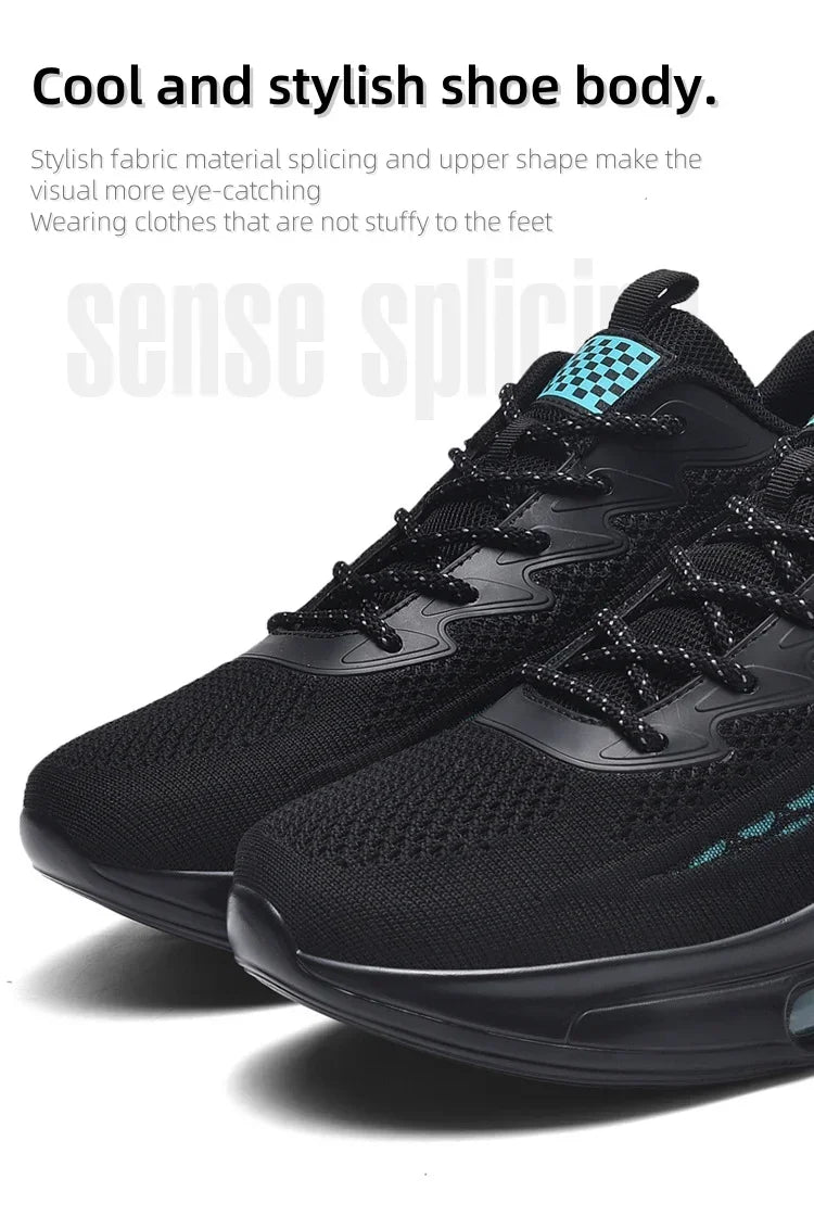 Men's Casual Air Cushion Running Shoes Spring and Autumn New Lightweight Mesh Casual Shoes Anti-Slip Shock Absorbing Sports Shoe.