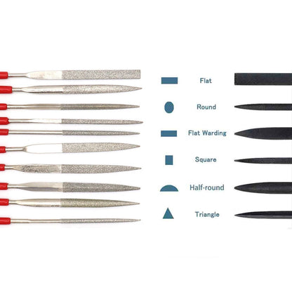 Diamant-Mini-Nadelfeilen-Set für Zimmerei, Schmuck, Stein, Glas, Metall, Keramik, Politur, Schnitzerei, DIY, Handwerk, Holzbearbeitung, Handwerkzeuge