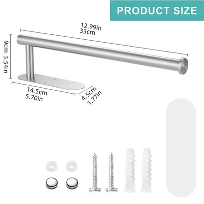 Selbstklebender Toilettenpapierhalter aus Edelstahl, Taschentuchhalter, wasserdichter Toilettenpapierständer, Badezimmerzubehör, Papierhandtücher halten