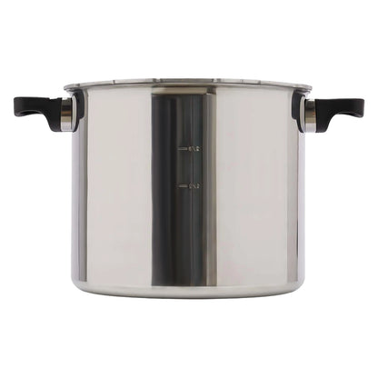 23 Quart 22L 90kpa Pressure Canner and Cooker with Pressure Gauge 10PSI Explosion Proof Safety Valve Extra-Large Size.