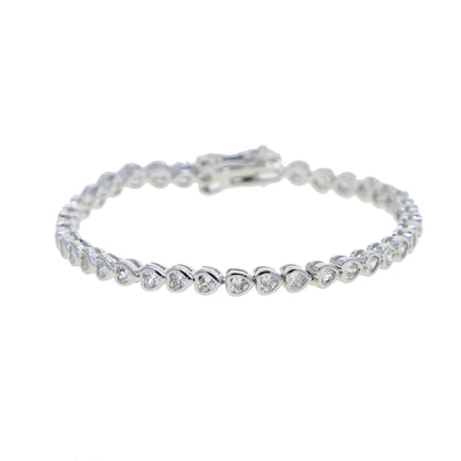 Various Shaped Geometric Bezel Cubic Zirconia 5A CZ Tennis Chain Bracelet Classic Fashion Women Jewelry.