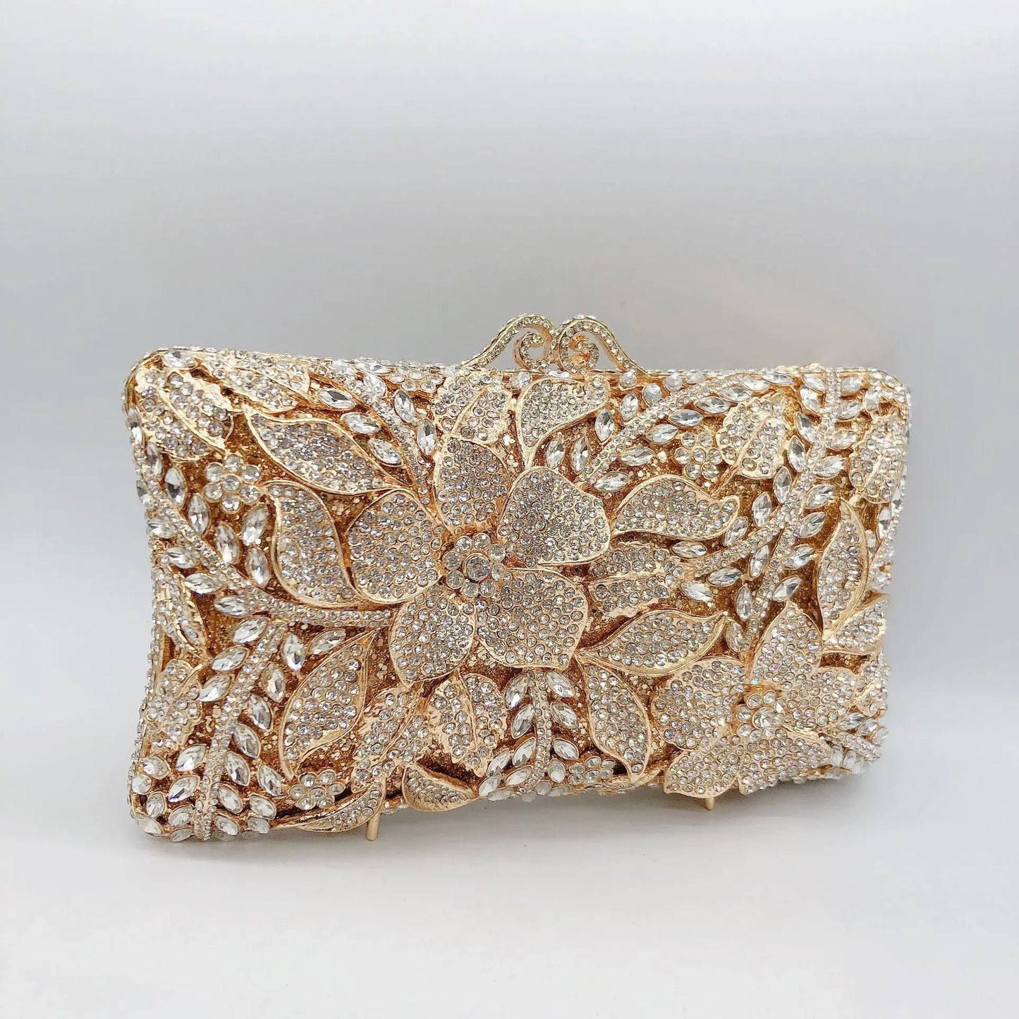 Women XIYUAN Evening Bags Gold/Silver Chain Shoulder Bags Handbags Stones Day Clutches Diamonds Metal Ladies Clutch Handbags.