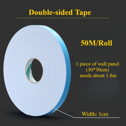 10pcs Diamond Design Decorated 3D Wallpanel, 30cmx30cm Matte White/Black, Diy Home Decoration Wallboard