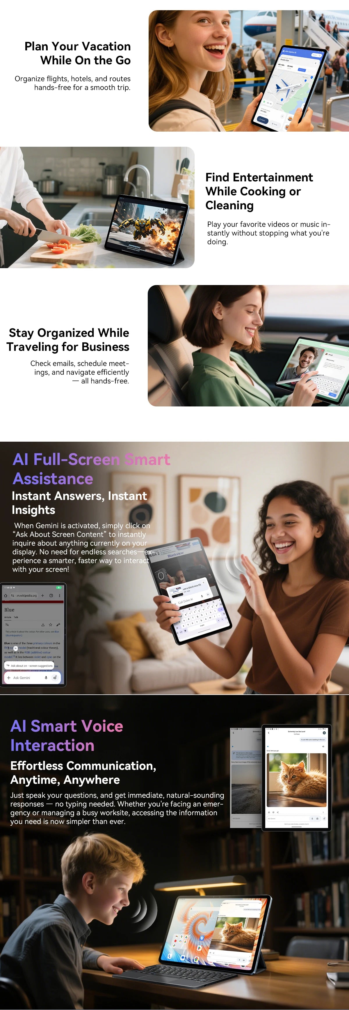 Blackview MEGA 3 Tablet PC  SET, 12.1" 2.5K FHD+ Display, Android 15 Pad MTK G100 Octa core, 36(12+24)GB RAM, 256GB ROM, 8800mAh.