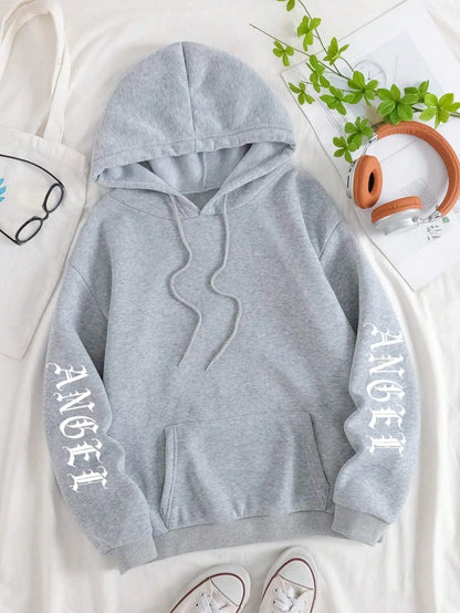 Beautiful Angel Wings Printed Hoodies Women Warm Comfortable Casual Hoodie Fashion Classic Hoody Loose Original Basic Clothes.