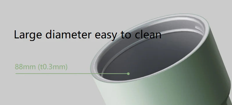 New Youpin Daily Element Portable Water Cup Coffee Mug 316 Stainless Steel Safety Seal 420ml Cold Storage Thermos Cup Mouth Snap.