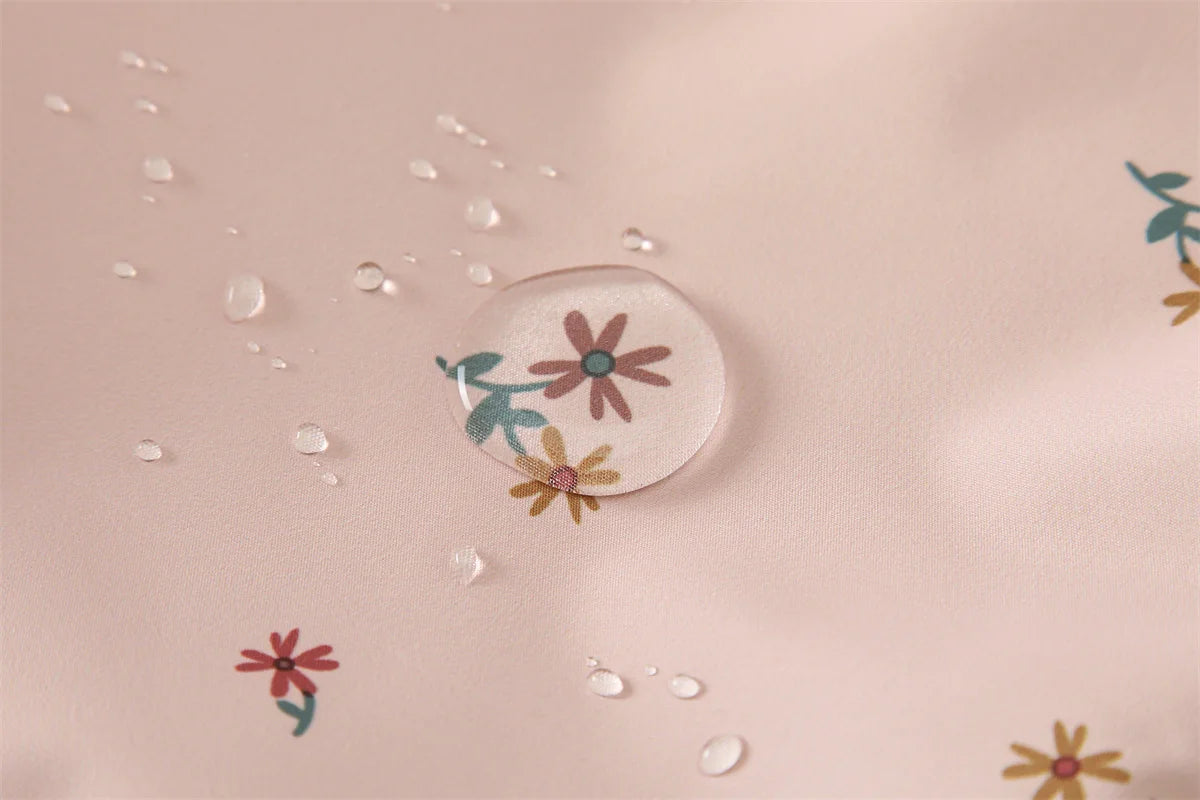 HONEYKING Children's Clothing Sets Raincoat Suit Baby Waterproof Overalls Pants Girls Jumpsuit For Kids Jacket And Trousers Set.