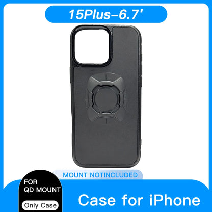 Twsit Lock Phone Case Holder MotorCycle Bicycle iPhone case Quick Lock Fit for Quad System Phone Mount/Holder 14 15 16 Pro Max