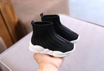Kids Sock Shoes Knitted Fashion High Top Sneakers for Boys Girls Casual Sport Sock Sneakers 2-6 Years Children Tennis Shoes.