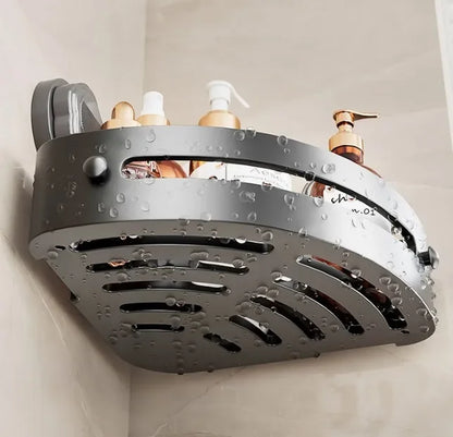 Waschraum-Saugnapf ohne Stanzen, dreieckiges Lagerregal, Badezimmer, Toilette, Ecke, Handtuch, Duschgel, Lagerregal