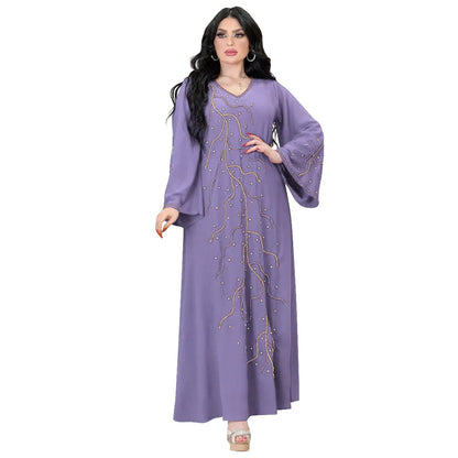 Kaftan Eid elegante muslimische Frauen Kleid Ramadan Party Dubai Abaya Truthahn Islam lange Abendkleider Musulmane elegante Vestidos.